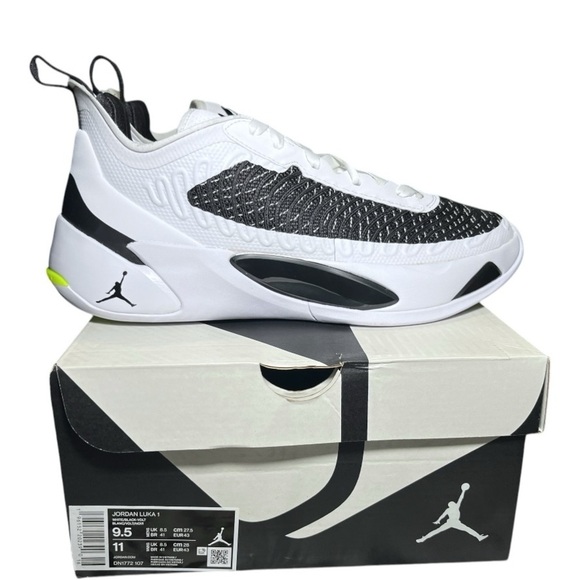 NEW Nike Air Jordan Luka Doncic 1 White/Black Oreo Mavericks Sz 9.5 main image 7